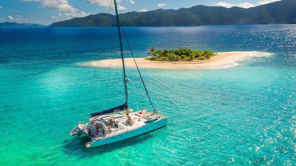bvi catamaran island blue water